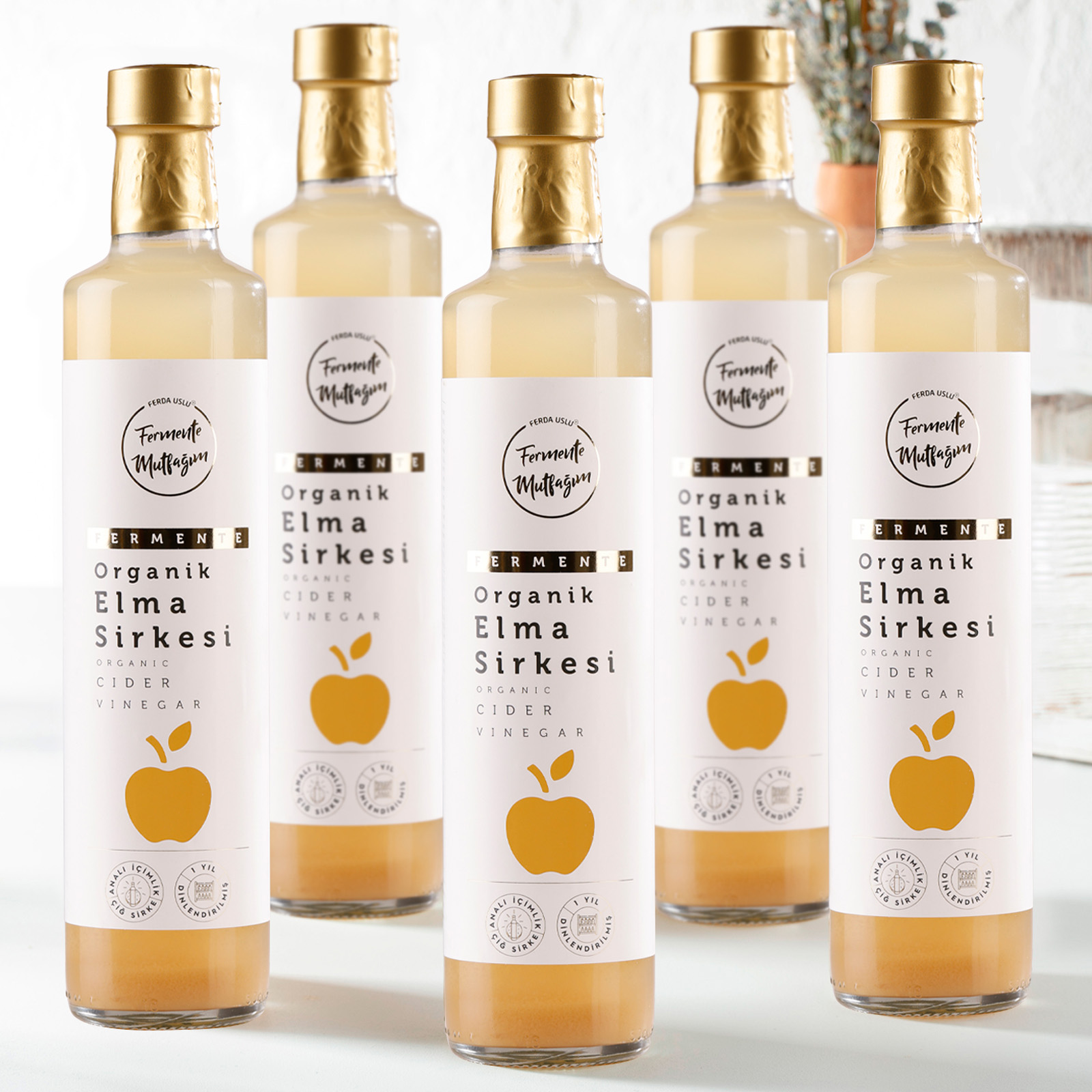 5 Pack Organic Apple Cider Vinegar