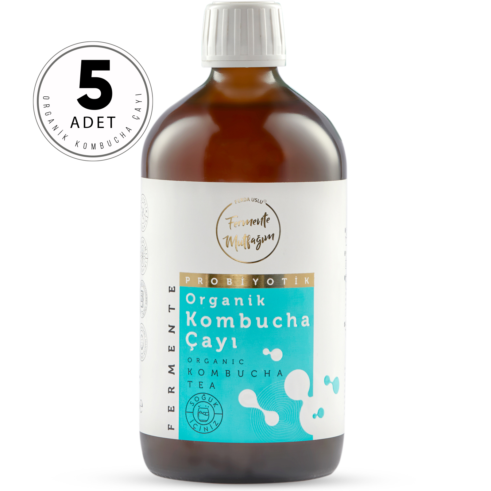 5 Pack Organic Kombucha Tea