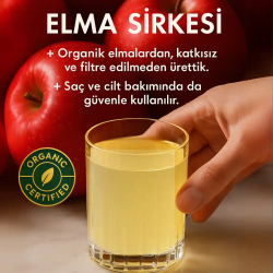 Organik Elma Sirkesi 5'li Set - 1 Yıl Dinlendirilmiş İçimlik 500 ml - 3