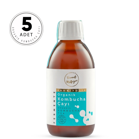 Fermente Mutfağım - Organik Kombucha Çayı 5'li 250 ml (1)