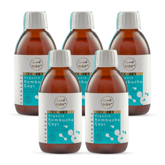 Fermente Mutfağım - Organik Kombucha Çayı 5'li 250 ml (1)
