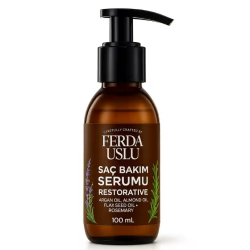 Argan Yağlı Saç Besleyici & Onarıcı Serum - Biberiye + Lavanta+ Keten Tohumu 100 ml 