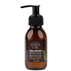 Argan Yağlı Saç Besleyici & Onarıcı Serum - Biberiye + Lavanta+ Keten Tohumu 100 ml - Ferda Uslu Premium