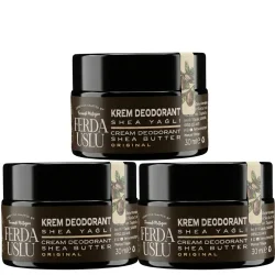 Doğal Krem Deodorant 3 Adet -Florayı Destekleyici 30 ml - Fermente Mutfağım