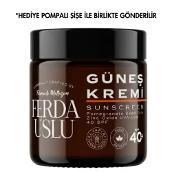Mineral Güneş Kremi 40SPF- Nar Çekirdeği Yağı + Çinko Oksit 100 ml - Fermente Mutfağım