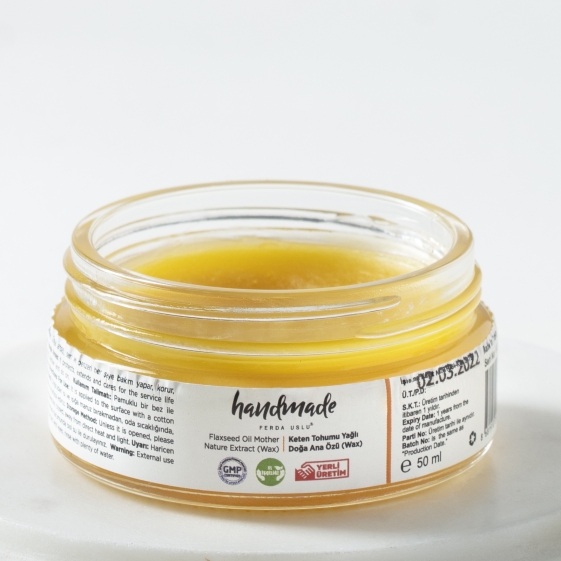 Fermente Mutfağım - Keten Tohumu Yağlı Doğa Ana Özü Wax 50 ml