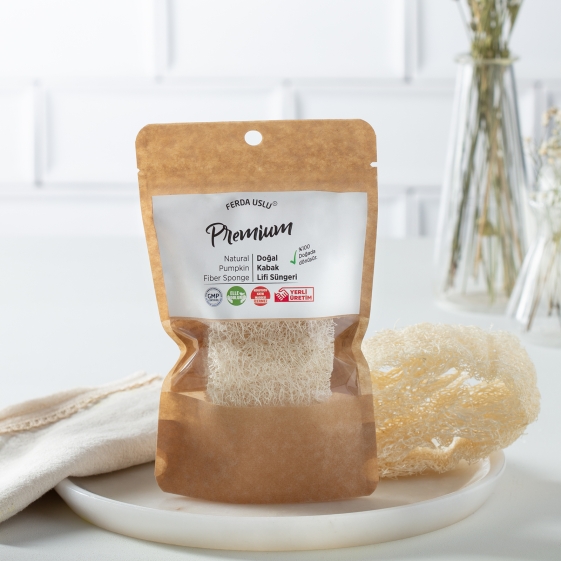 Fermente Mutfağım - Natural Pumpkin Fiber Sponge (1)