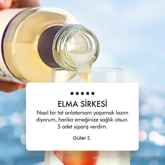 Organik Elma Sirkesi - 1 Yıl Dinlendirilmiş İçimlik 500 ml - 3