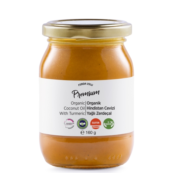 Fermente Mutfağım - Organik Hindistan Cevizi Yağlı Zerdeçal 160 g