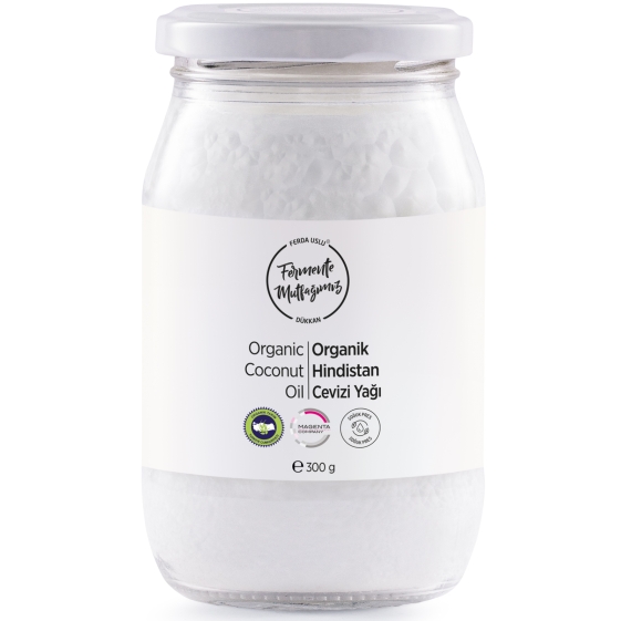 Fermente Mutfağım - Organik Hindistan Cevizi Yağı 300 g