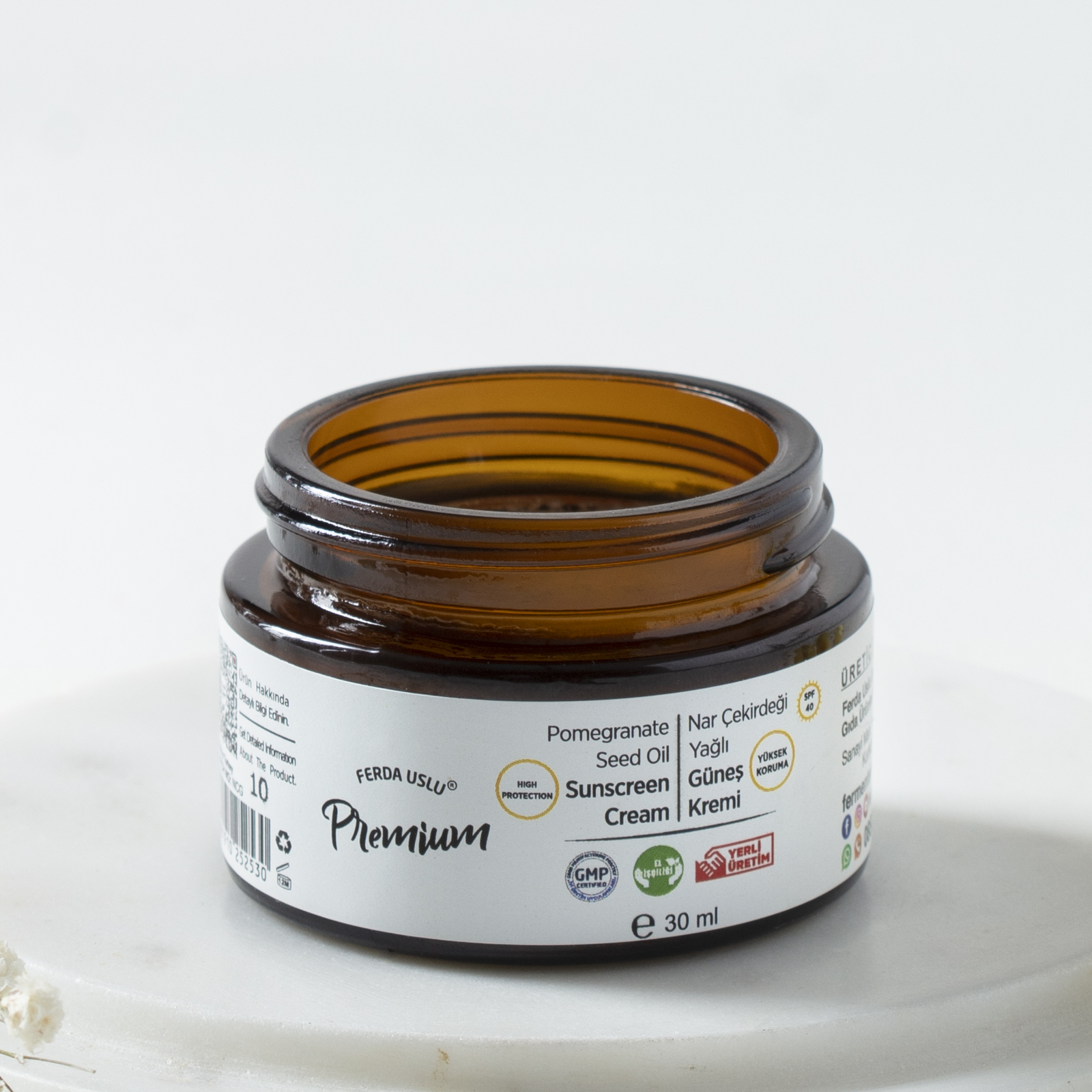 Pomegranate Seed Oil Sunscreen Cream 30 ml