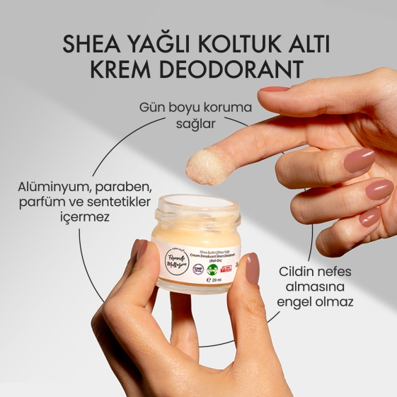 Fermente Mutfağım - Shea Yağlı Krem Roll-On Deodorant 29 ml (1)